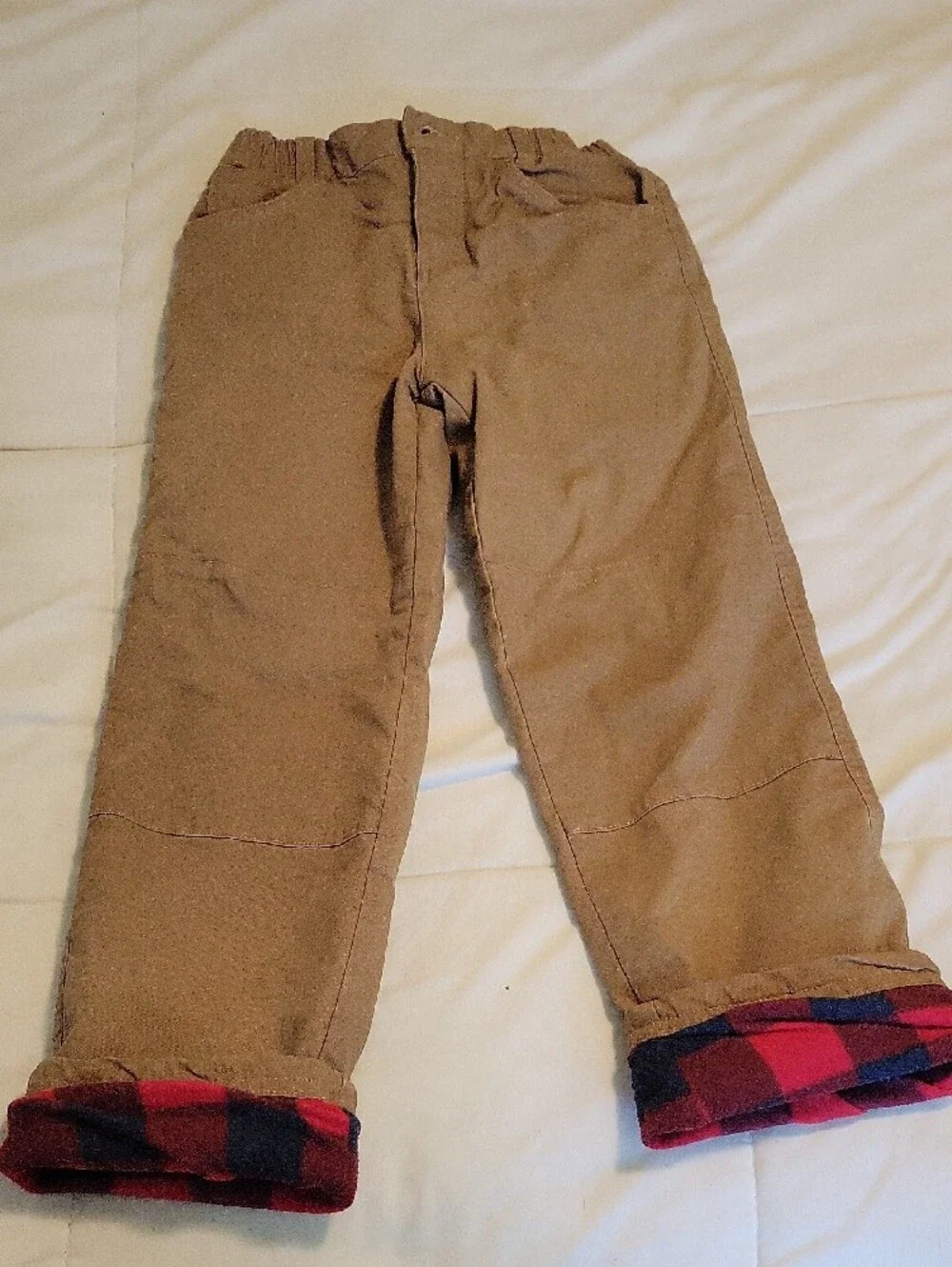 Carhartt Boy's Brown Canvas Work Pants - Rugged Comfort